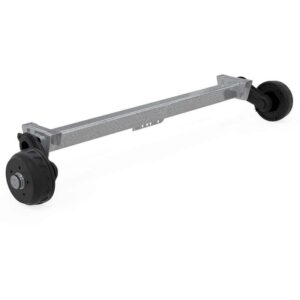Essieu freiné KNOTT VGB13M pour remorque / dépanneuse 1350kg 900mm 1350mm 5x112