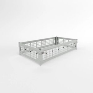 Rehausses de ridelles grillagées +40cm acier pour BASIC/PREMIUM/MAXI 201