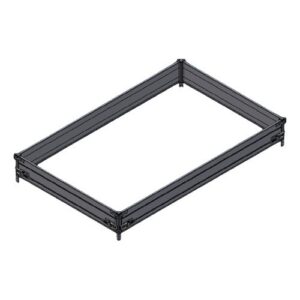 Rehausses de ridelles pleines en alu pour SARIS 406X204