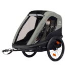 Hamax Remorque Vélo pour 2 Enfants - Avenida - vert olive