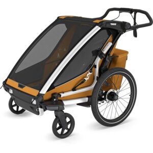 Thule Remorque Vélo pour 2 Enfants - Chariot Sport 2 Double - natural gold